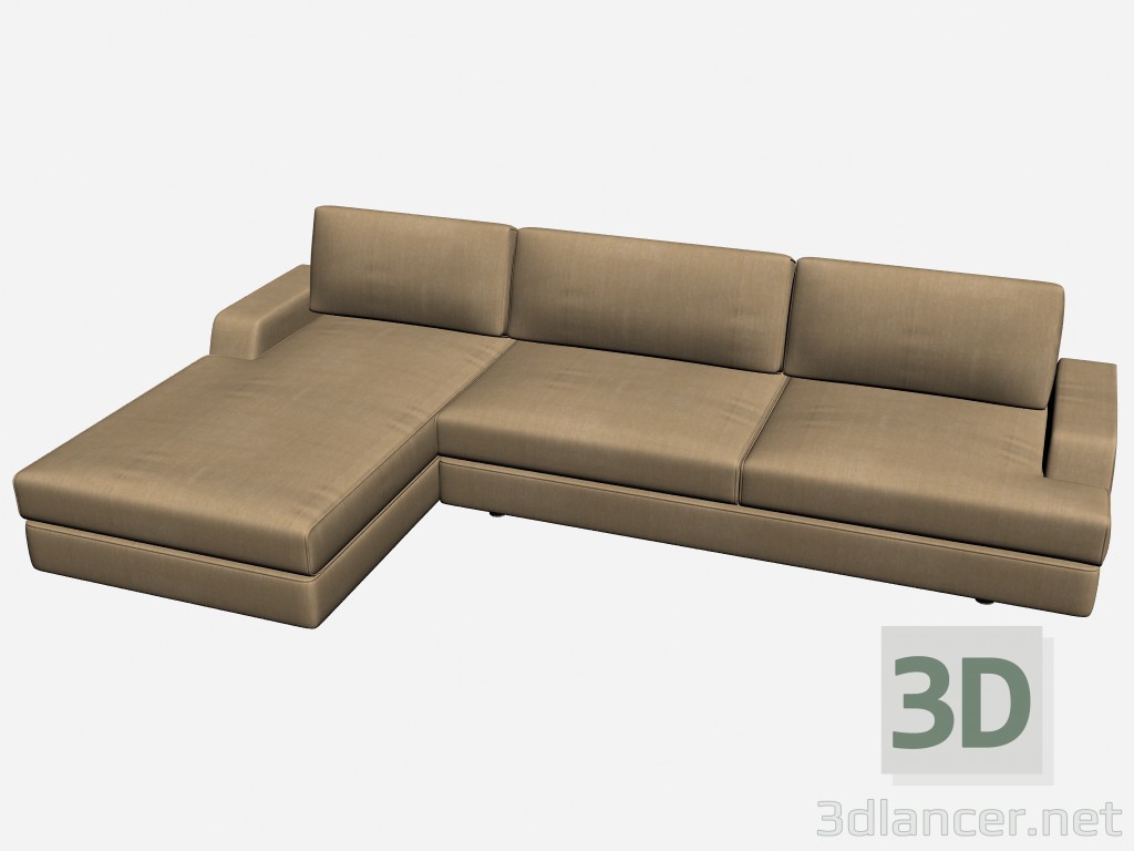 3d model Sofá visión 2 - vista previa