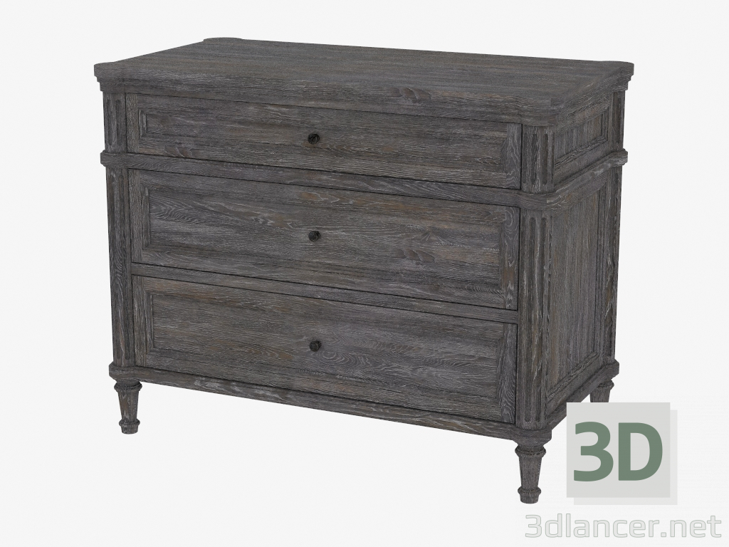 3d модель Тумба прикроватная ALDEN BEDSIDE CHEST (8850.1129) – превью