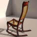 Sillón mecedora. 3D modelo Compro - render