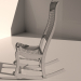 Sillón mecedora. 3D modelo Compro - render