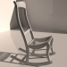 Sillón mecedora. 3D modelo Compro - render