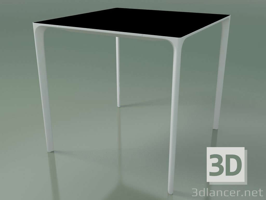 Modelo 3d Mesa quadrada 0800 (H 74 - 79x79 cm, laminado Fenix F02, V12) - preview