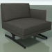 3d model End module 5217 (left armrest, H-legs, two-tone padding) - preview