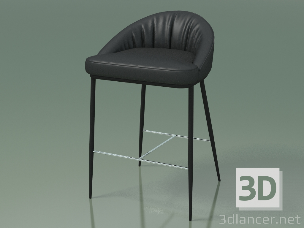 modello 3D Sedia da semi-bar Sheldon (112834, nero) - anteprima