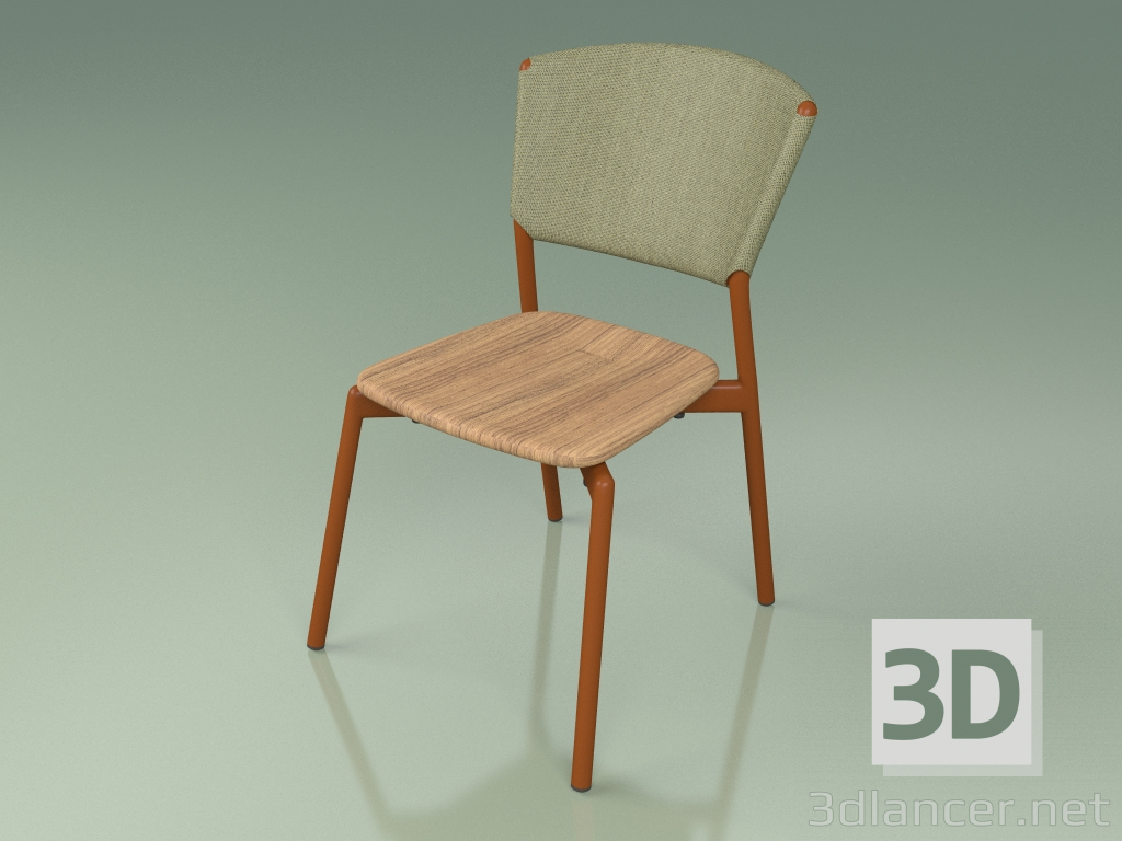 modèle 3D Chaise 020 (Métal Rouille, Olive) - preview