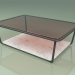 3d model Mesa de centro 002 (vidrio bronceado, metal ahumado, mármol de Carrara) - vista previa