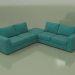 3D Modell Ecksofa mit Puff Morti (Lounge 20) - Vorschau