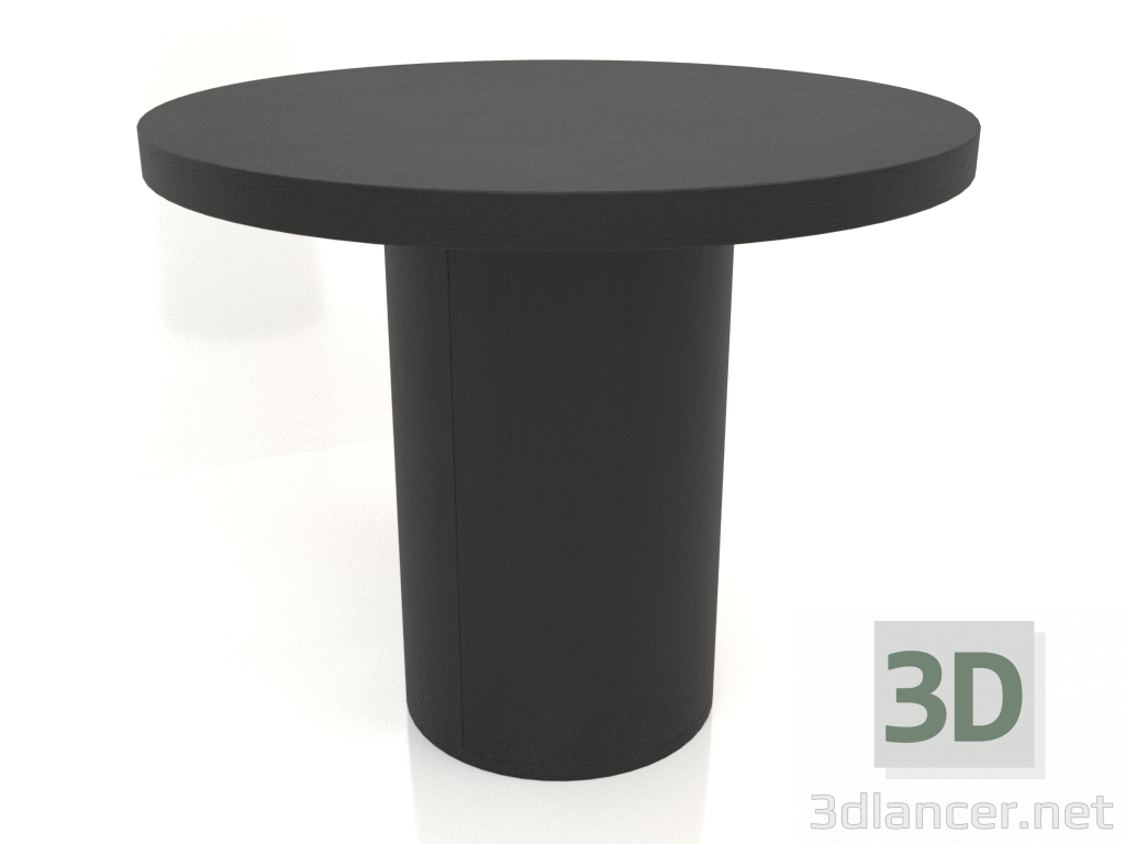 3d model Mesa de comedor DT 011 (D=900x750, madera negra) - vista previa