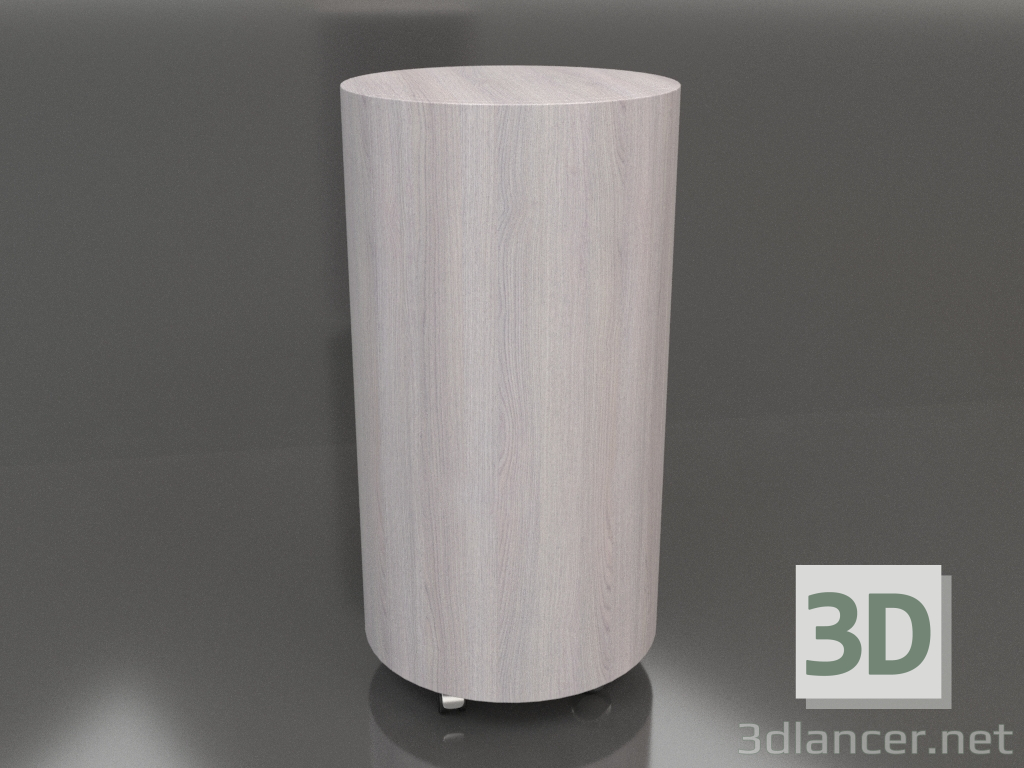 3d модель Тумба на коліщатках TM 09 (D=503х981, wood pale) – превью