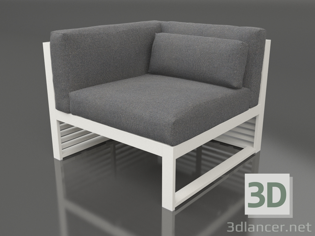 3d model Sofá modular sección 6 izquierda (gris ágata) - vista previa