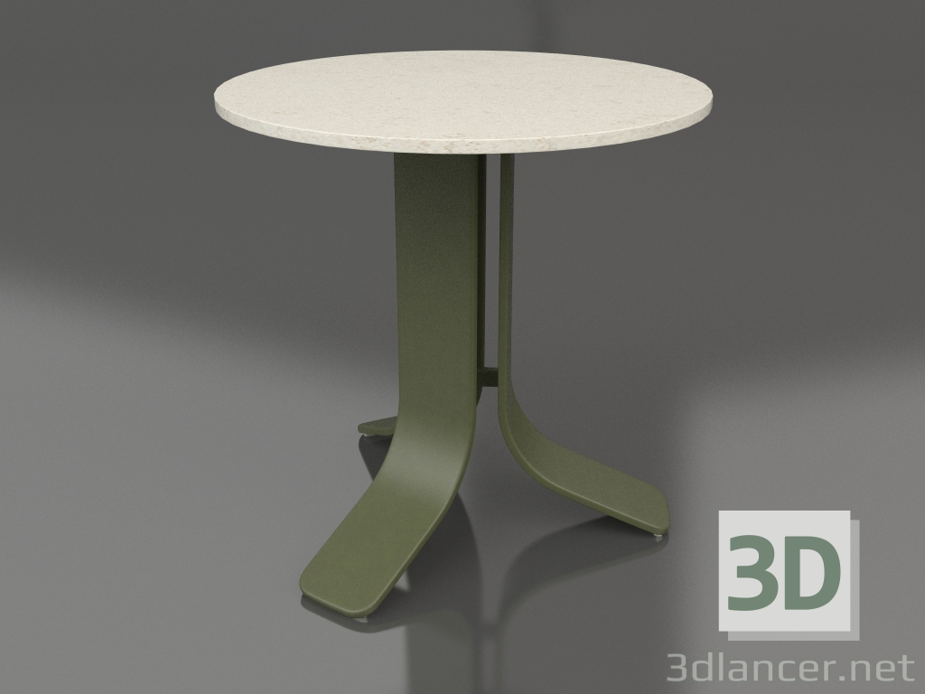 3d модель Стол кофейный Ø50 (Olive green, DEKTON Danae) – превью