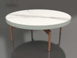 Table basse ronde Ø90x36 (Gris ciment, DEKTON Aura)