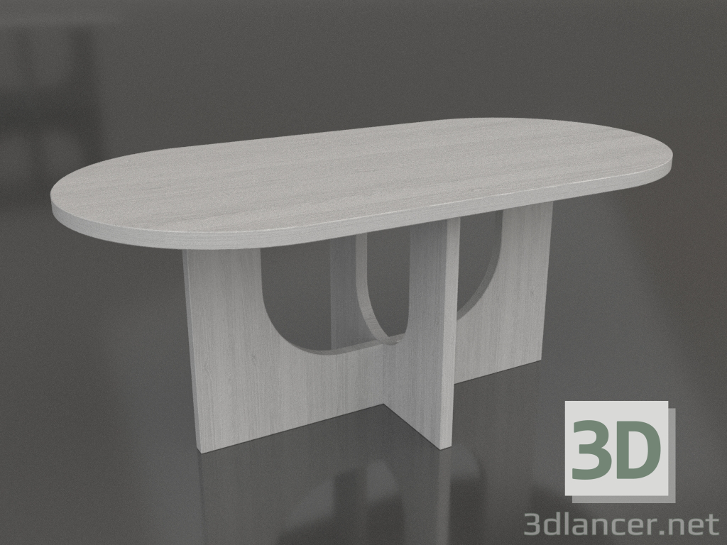 3d model Dining table OVAL 1800x900 mm (white RAL 9010) - preview