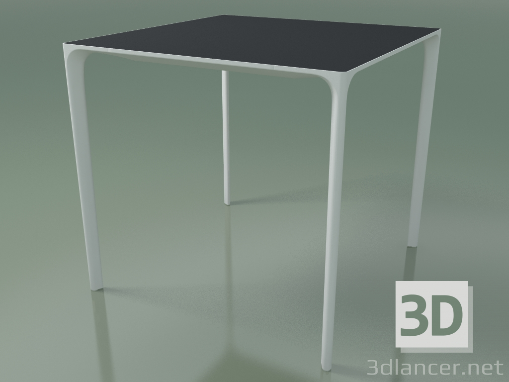 3d model Mesa cuadrada 0800 (H 74 - 79x79 cm, laminado Fenix F06, V12) - vista previa