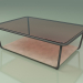 3d model Mesa de centro 002 (vidrio bronceado, metal ahumado, piedra Farsena) - vista previa