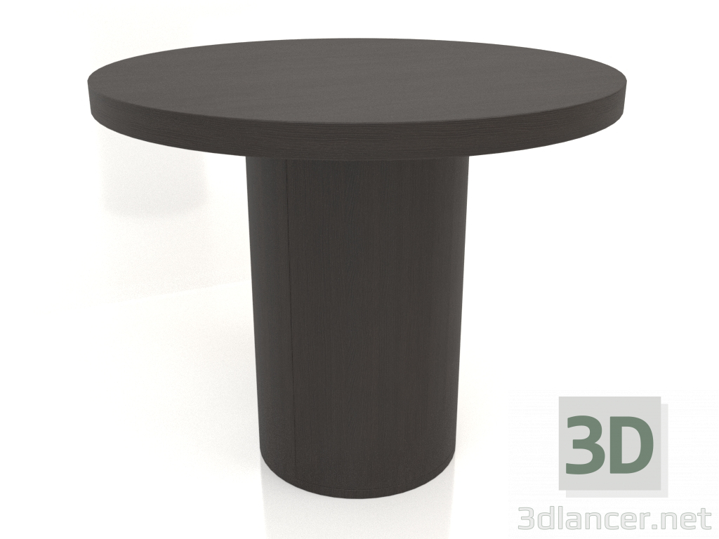 3d model Mesa de comedor DT 011 (D=900x750, madera marrón oscuro) - vista previa