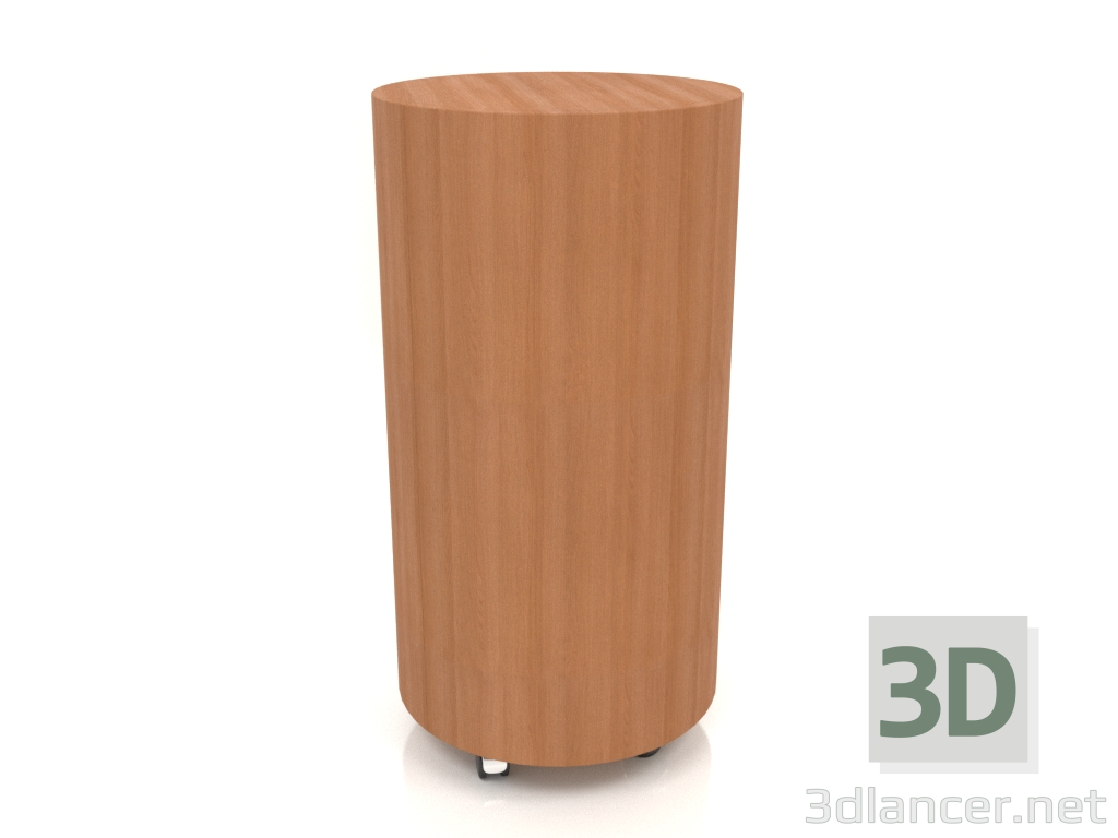 3d model Cabinet on wheels TM 09 (D=503х981, wood red) - preview