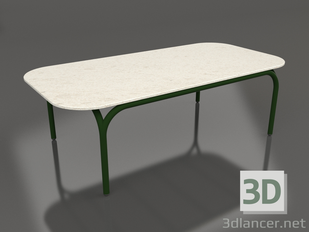 3d модель Кофейный стол (Bottle green, DEKTON Danae) – превью