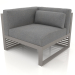 3d model Modular sofa, section 6 left (Quartz gray) - preview