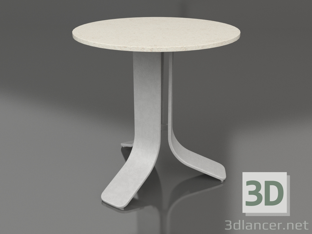 modello 3D Tavolino Ø50 (Grigio agata, DEKTON Danae) - anteprima