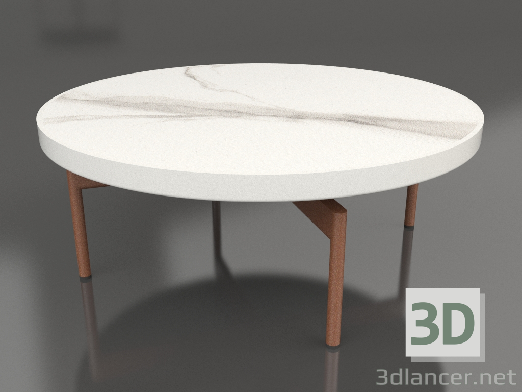 3d модель Стіл журнальний круглий Ø90x36 (Agate grey, DEKTON Aura) – превью