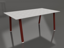 Mesa de comedor 180 (Rojo vino, DEKTON)