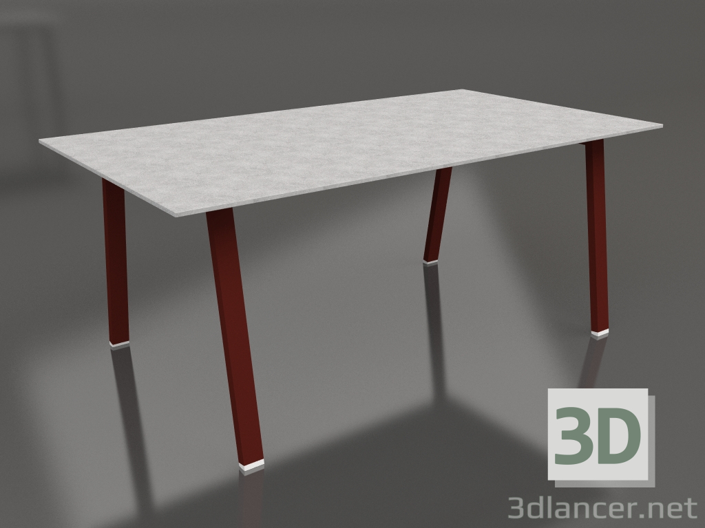 3d model Mesa de comedor 180 (Rojo vino, DEKTON) - vista previa