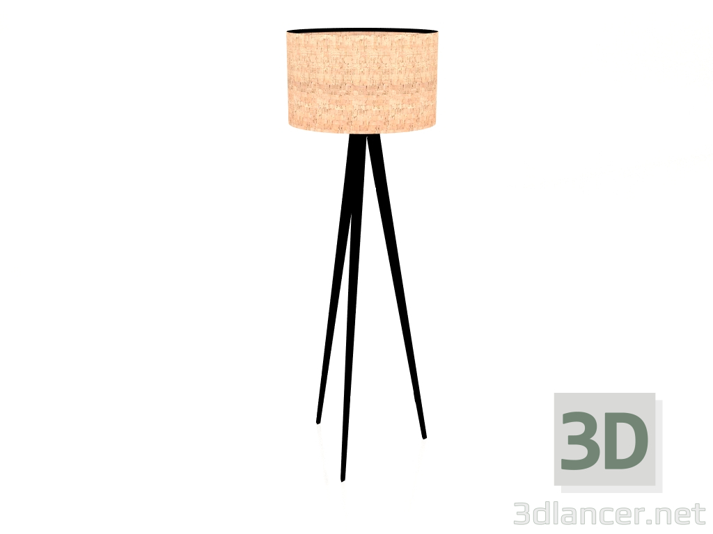 3D modeli Lambader Tripod (Mantar-Siyah) - önizleme