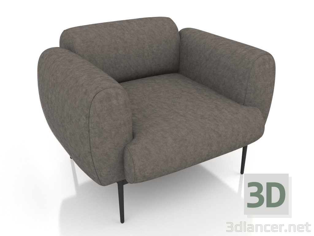 modèle 3D Fauteuil nuage (Claudio 64) - preview