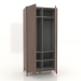 3D modeli Gardırop FARGO 1050x600x2200 mm (tütün meşesi, açık) - önizleme