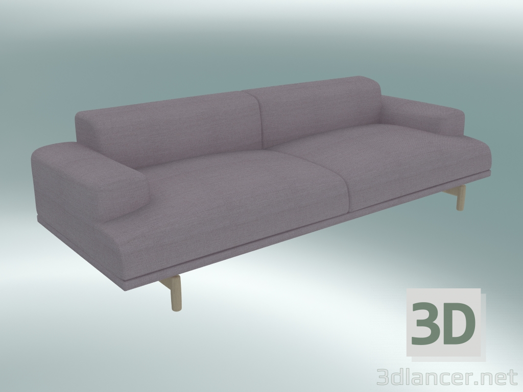 3d model Sofá triple Compose (Fiord 551) - vista previa