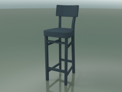 Tabouret de bar (128, bleu)