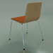 3d model Chair 3934 (4 metal legs, front trim, oak) - preview