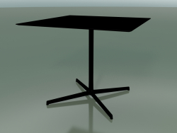 Table carrée 5551 (H 72,5 - 89x89 cm, Noir, V39)