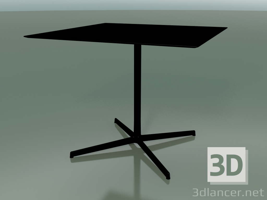 Modelo 3d Mesa quadrada 5551 (H 72,5 - 89x89 cm, preto, V39) - preview