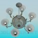 3d model Chandelier for a large conference room - preview