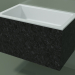 3D Modell Wandwaschbecken (02R132101, Nero Assoluto M03, L 60, P 36, H 36 cm) - Vorschau