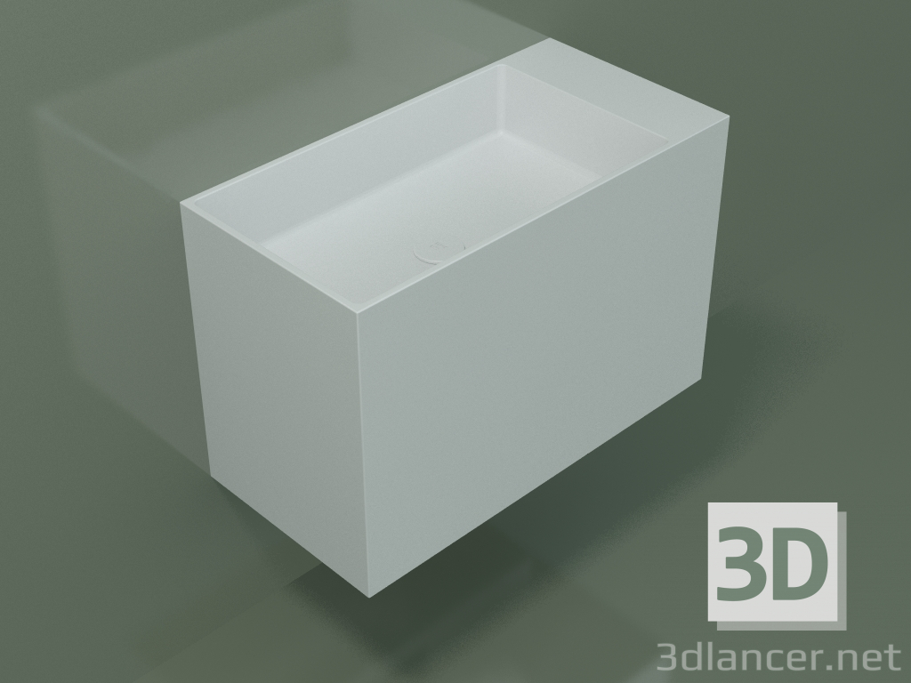 modello 3D Lavabo sospeso (02UN43102, Glacier White C01, L 72, P 36, H 48 cm) - anteprima