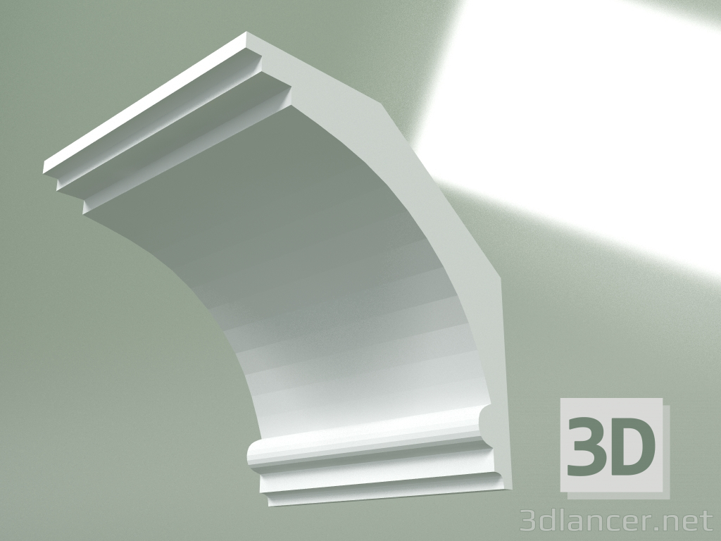 modèle 3D Corniche en plâtre (socle de plafond) KT370 - preview