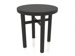 Tabouret (extrémité droite) JT 032 (D=400x430, bois noir)