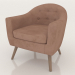 modèle 3D Fauteuil Florence (corail) - preview