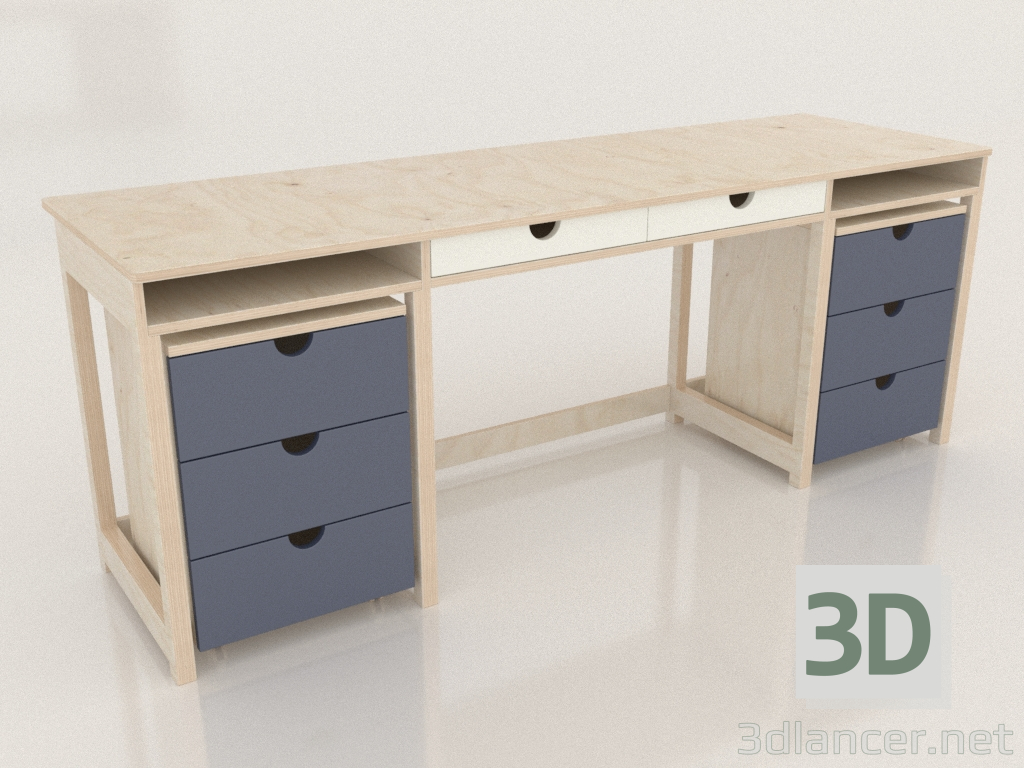 Modelo 3d Secretária MODO T1 (TIDTA1) - preview Modelo 3d Secretária MODO T1 (TIDTA1) - preview