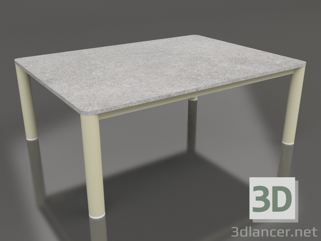 3d модель Стіл журнальний 70×94 (Gold, DEKTON Kreta) – превью