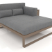 3D Modell XL-Modulsofa, Abschnitt 2 rechts, hohe Rückenlehne, Kunstholz (Bronze) - Vorschau