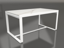 Table à manger 150 (DEKTON Aura, Blanc)