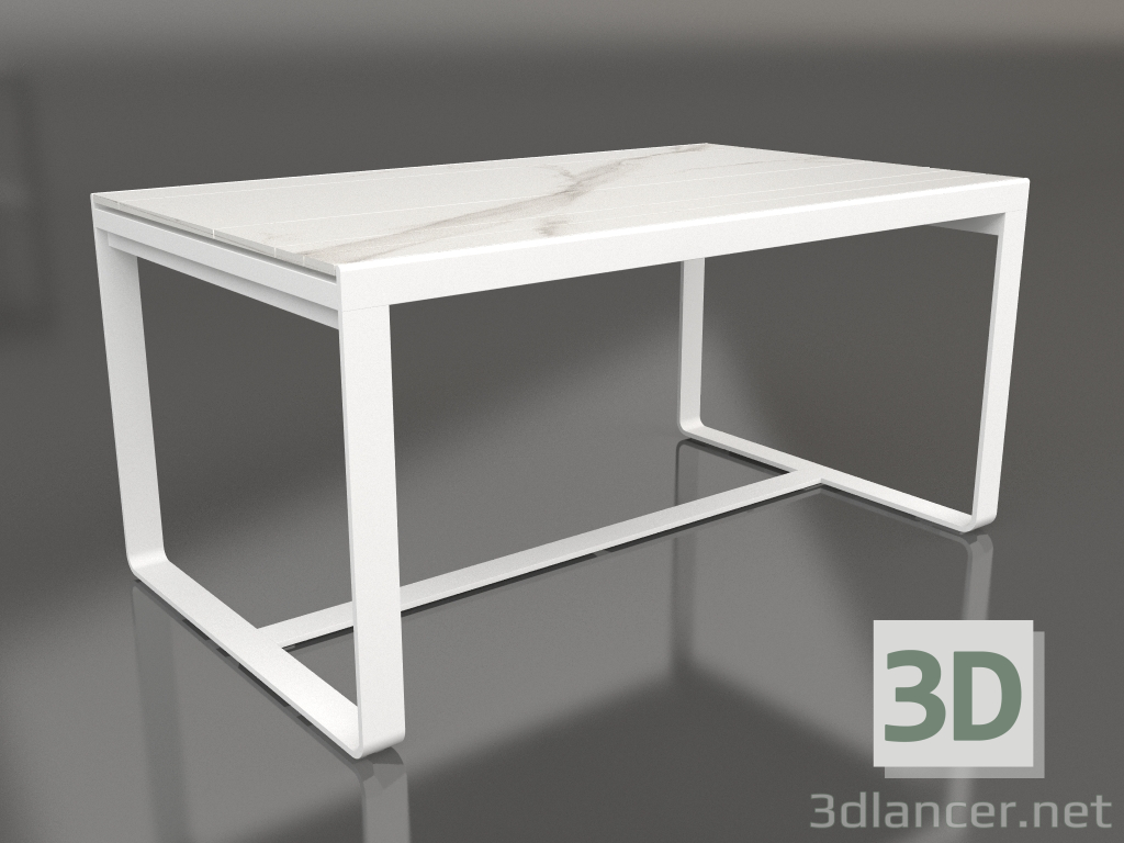 3d model Mesa de comedor 150 (DEKTON Aura, Blanco) - vista previa