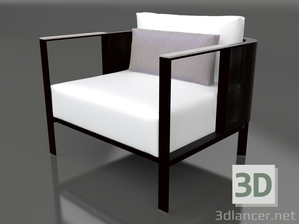 Modelo 3d Poltrona (Preta) - preview