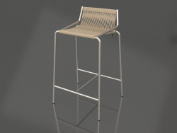 Semi-bar chair Noel H67 (Steel Base, Nature Flag Halyard)