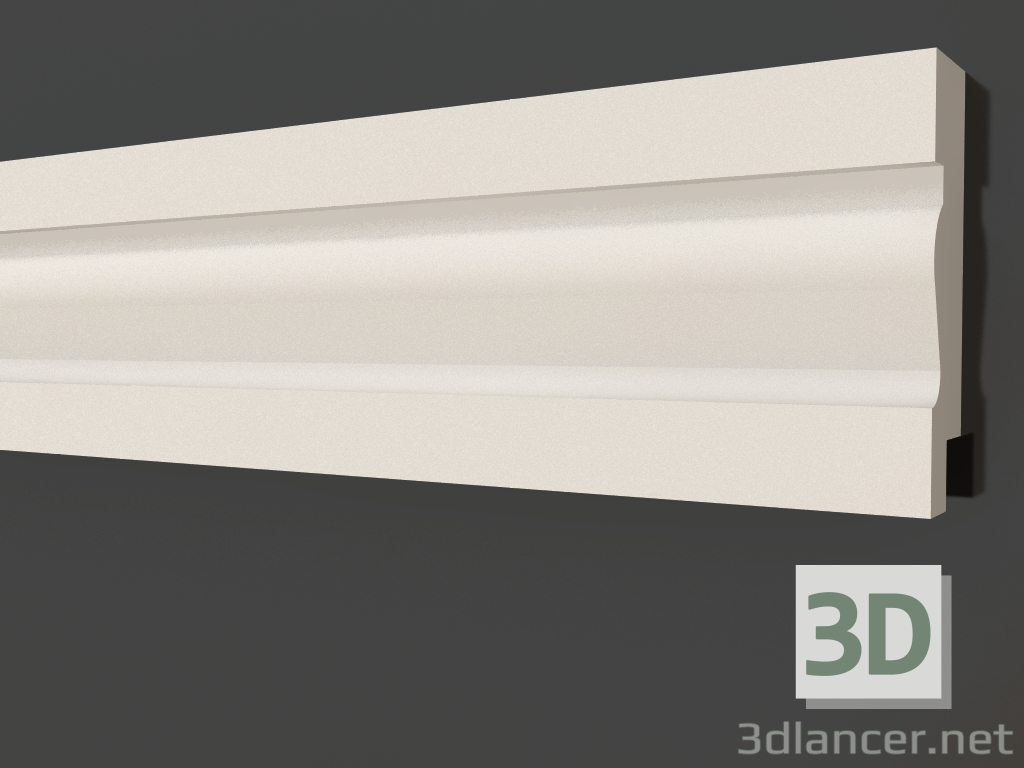 3d model Plaster molding LG 077 2 (125x35) - preview