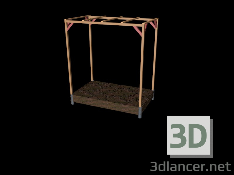 3d модель томатный дом – превью